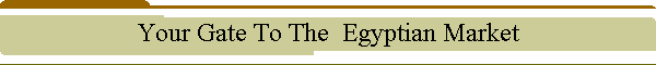 Your Gate To The  Egyptian Market